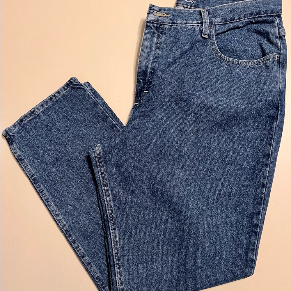 Lee Rider Indigo women's plus  jeans NWOT 18W M 100% cotton